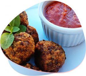 Bolinhos picantes de soja