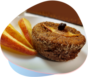 Muffins de maçã com canela